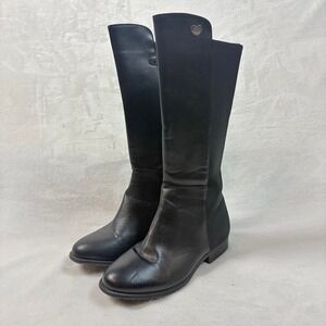 Stuart‎ Weitzman 5050 Boot Kids Size 4 Black Good Tall Knee High Stretch Zip